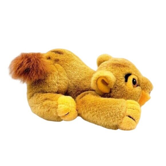 Disney Store Simba Plush Brown 9" Pouncing Crouching Baby Cub The Lion King - Picture 5 of 9